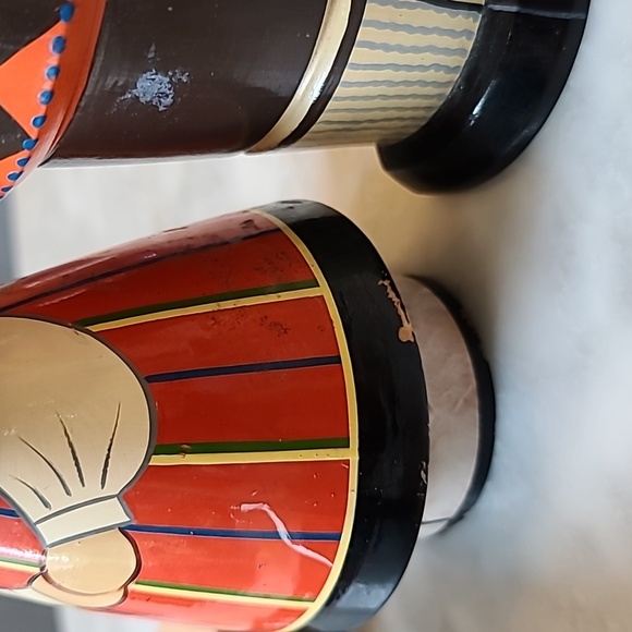 Vintage Salvo Estonia USSR Wooden Doll Set Family - Picture 5 of 7